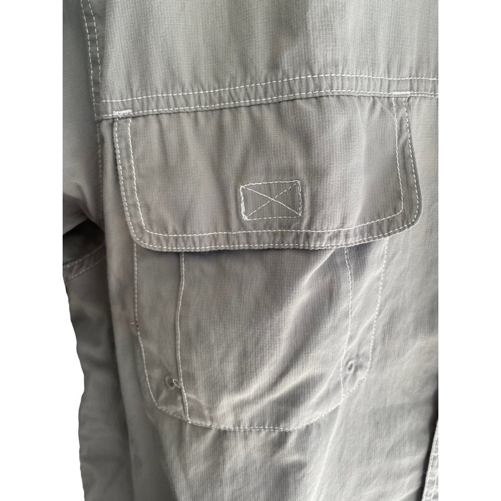 G. H Bass & Co Explorer Gray Men Short Sleeves Shirt Sz XL - Picture 4 of 5